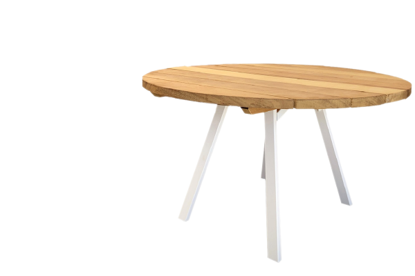 Ronde hardhouten tuintafel