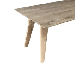 Eiken houten A trapezium onderstel A zonder ligger taps