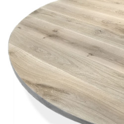 Rond eiken tafelblad op maat