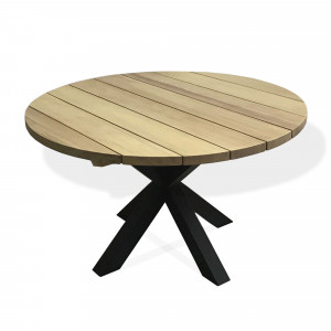Ronde hardhout tuintafel