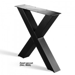 Stalen kruispoot X onderstel Fat X gecoat