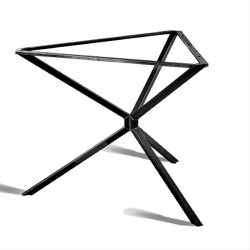 Spinpoot slim triangle X poot stalen onderstel voor ronde tafel